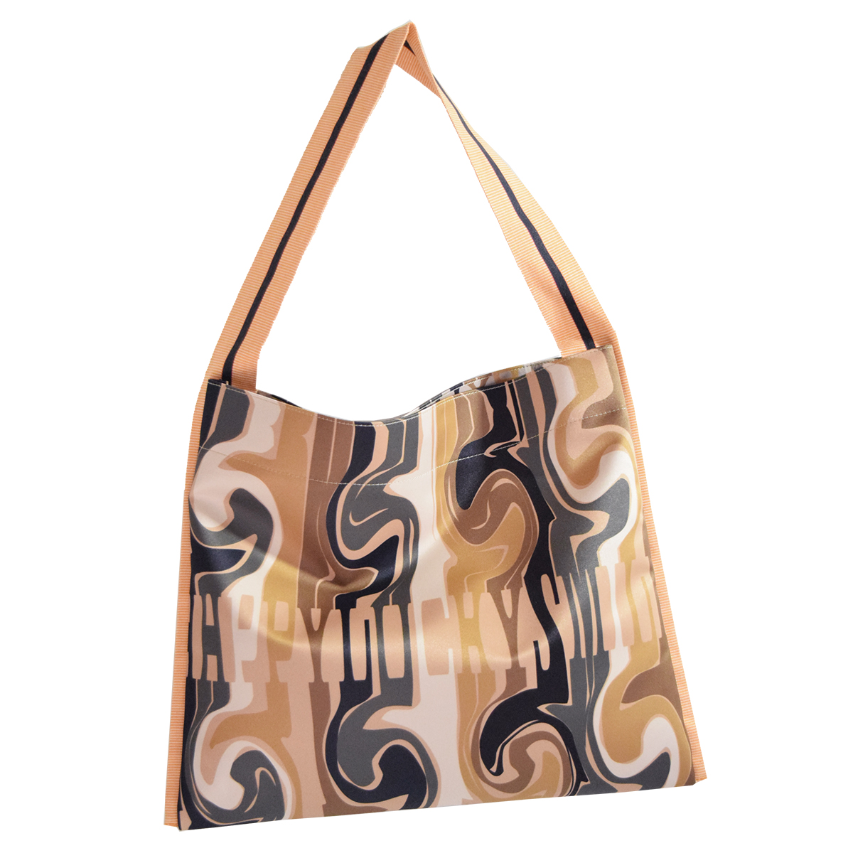 太いストラップのショルダーバッグ